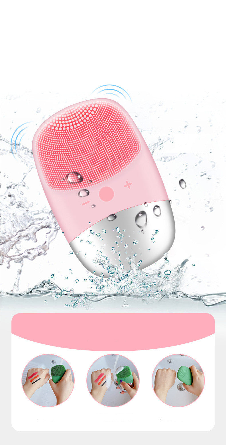 Mini Sonic Facial Cleansing Brush & Skin Massager